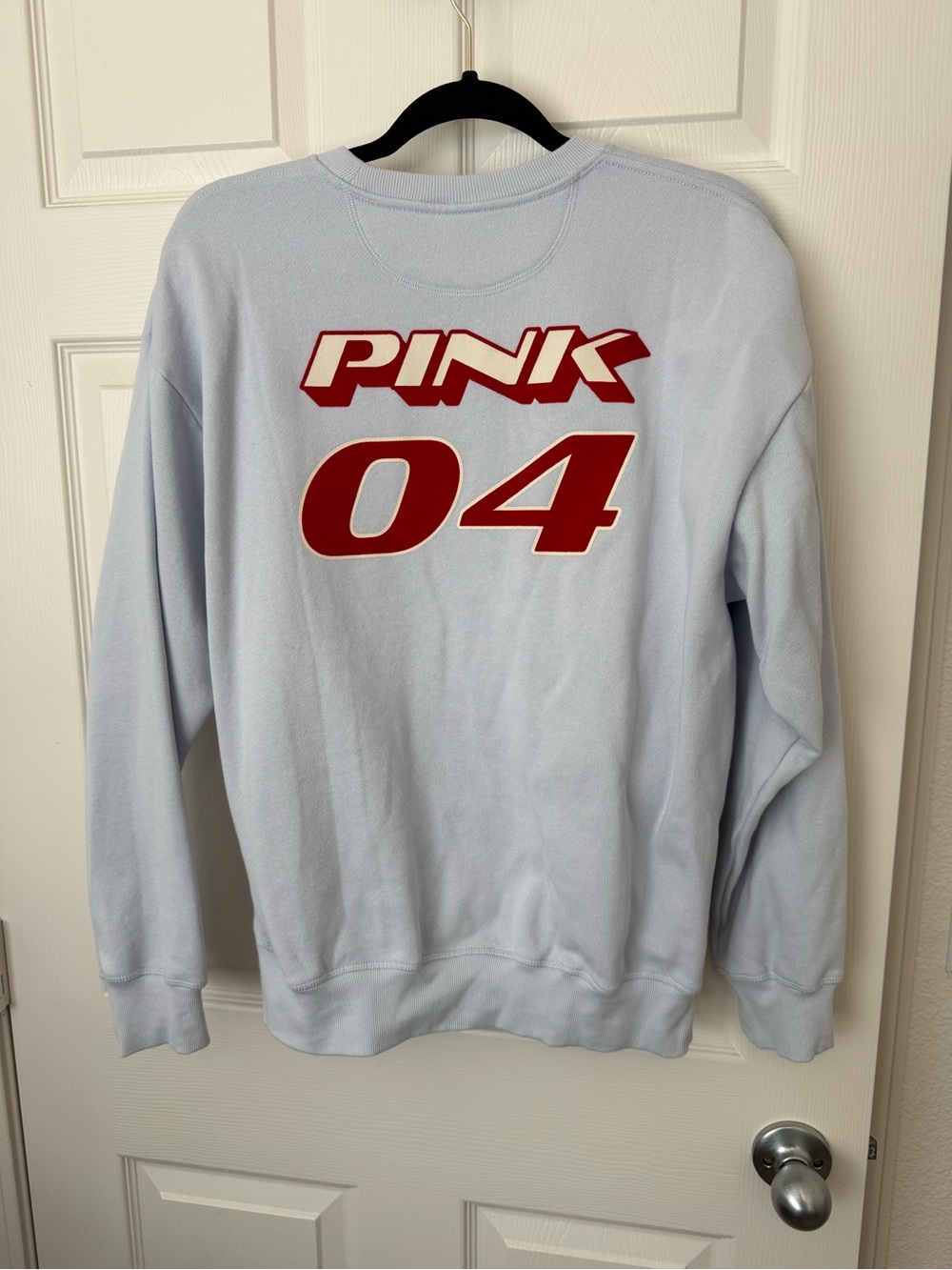 PINK Victoria's Secret Light Blue Crewneck